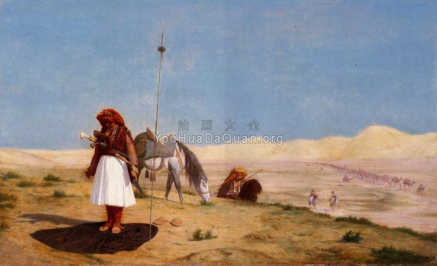 Prayer in the Desert - 让·莱昂·杰罗姆